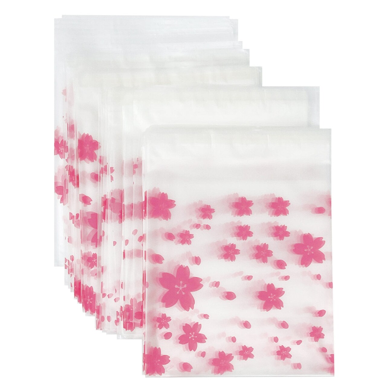 Wrapables Transparent Self-Adhesive 4" x 4" Candy and Cookie Bags, Favor Treat Bags for Parties and Wedding (200pcs)
